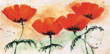 Poppies on ricepaper II